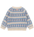 Konges Sløjd Cardigan   Ull/Polamid   Billy   Blue Multi   Konges Sløjd   2 år (92)   Cardigan Beige Blå Lyseblå Rød