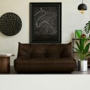 Feylorin 2 seters sofa   Sjokoladebrun