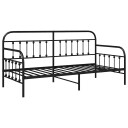 Daybed Ramme Svart 90x190 cm Stål