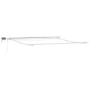  Markise med Hvit 4,5 × 3,5 m Metall