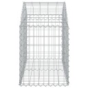 vidaXL Gabionkurv buet 100x50x60/80 cm galvanisert jern