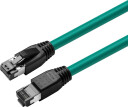 MicroConnect - Koblingskabel - RJ-45 (hann) til RJ-45 (hann) - 25 cm - S/FTP - CAT 8.1 - halogenfri, uten hindringer - grønn