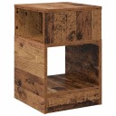 vidaXL Avlastningsbord Gammelt tre 30,5 x 30 x 45 cm Konstruert tre