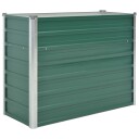 vidaXL Høybed galvanisert stål 100x40x77 cm grønn