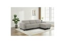 Reclinersofa med hjørne Loft24 Hjørnesofa Loft24 Skaane med elektrisk recliner Grå Høyrevendt Manchester  
