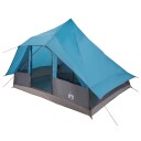 Tipi telt med tak med lagring Blå 364 x 281 x 257 cm taft