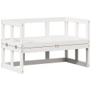  Utvidbar hagebenk hvit heltre furu 832611
