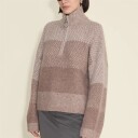 Holzweiler Tine Half Zip Burgundy