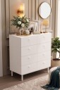 Kommode Hanah Home Luke 89,4 x 93,1 x 41,8 cm Hvit   Hvit