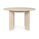 ferm LIVING Bevel spisebord rundt White Oiled Beech, Ø 117 cm