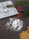 Pluto Design Fox & Santa juleanheng Sølv