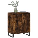 vidaXL Skjenk røkt eik 60x35x70 cm konstruert tre