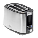 Adler 2-skivers Brødrister i Rustfritt Stål med 900 W Rotasjon Sølv AD 3214