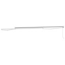  Manuell uttrekkbar markiseramme Hvit 4 x 2 m Aluminium