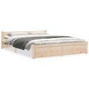vidaXL Sengeramme heltre 140x190 cm