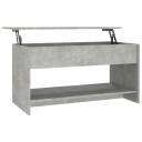 vidaXL Salongbord betonggrå 102x50x52,5 cm konstruert tre