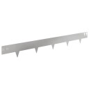 vidaXL Gjerdekant 20 pcs 100 x 12 cm Stål Sølv