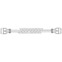 24V 2 pin NATO spiral kabel 4m For kraftige applikasjoner