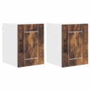  Kjøkkenskap 2 pcs Røkt eik 30 x 31 x 40 cm Konstruert tre