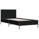  Sengeramme svart 90x190 cm konstruert tre og metall 8721102445408
