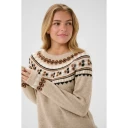 Cream Dame Strikkevarer Beige XL