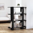 vidaXL Bokhylle/romdeler svart 100x30x123,5 cm