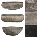 vidaXL Servant oval elvestein 45-53 cm