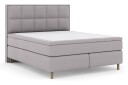 Select No 6 Komplett Sengepakke 210x210 F/M Lateks/Memory   Lysegrå/Kopperben