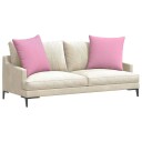  Sofaputer 2 pcs Rosa 80 x 80 cm stoff