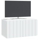  Vegghengt TV skap Hvit 59,5 x 31 x 30 cm Konstruert tre