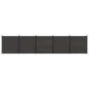 vidaXL Gjerdesett 5 pcs 872 x 186 cm WPC og Aluminium Svart