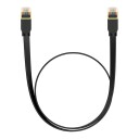 Cat 7 UTP Ethernet RJ45 Cable Flat 0.5m black