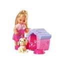 Simba Evi Love Dukke Med Hund Og Hundehus 12 Cm