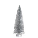 Festival Juletre sølvfarget med glitter 30,5 cm