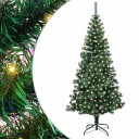  Kunstig Forhåndsopplyst Juletre grønn 180 cm PVC og metall