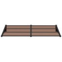 vidaXL Skjermtak svart 199x90 cm polykarbonat