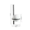 Vibia   Palma 3710 LED vegglampe grafitt