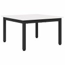  Kaffebord Hvit 60 x 60 x 36 cm Massiv furu