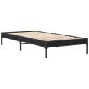  Sengeramme svart 90x190 cm konstruert tre og metall 8721012985773
