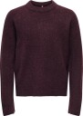 kids ONLY Winetasting Melange Kogcamilla O Neck L/S Pullover Knt 158 164