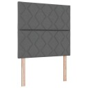  LED Hodegavl Diamant Blokk Design Mørk Grå 90 cm Stoff