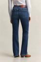 Slim fit Flared Stretch Jeans DARK BLUE WORN IN 27
