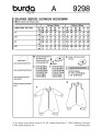 Burda 9298 - Sovepose til baby EUR: 56-98, US 1M-3