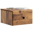 Vegghengt Nattbord 2 pcs Gammelt tre 34,5 x 33 x 20 cm