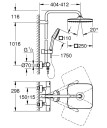 GROHE COMFORT 250 DUSJSYSTEM ROUND MATT SORT