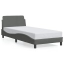  Sengeramme Dover mørkegrå 90x190 cm stoff