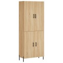  Highboard sonoma eik 69,5x34x180 cm konstruert tre