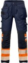 Fristads Hantverkarbyxa Stretch 2706 Plu, Klass 1 Varsel Orange/marinblå C150