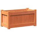 Hageplantekasse voksbrun 60x31x31 cm heltre furu