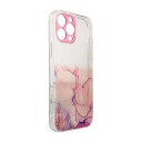 Hurtel Marmorveske for iPhone 12 Pro Gel Cover Marble Pink